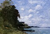 Paul Desire Trouillebert The Loire at Montsoreau painting